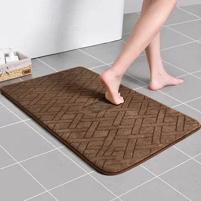 Cute Cartoon Bathroom Absorbent Pad Carpet Oval Diatom Mud Water Absorbing Bathroom Mat Quick Drying Non-slip Toilet Floor Mats