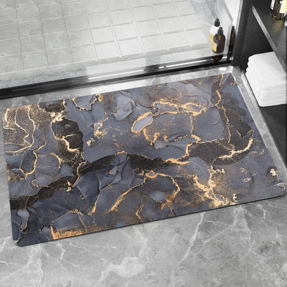 Bathroom Anti-Slip Mat Super Absorbent Bathroom Floor Mat Diatom Mud Suitable For Kitchen Toilet