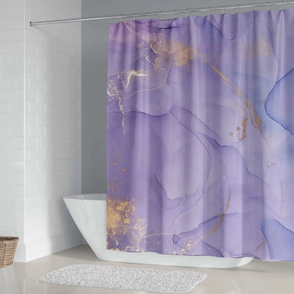 Delicate Gradient Shower Curtain Modern Minimalist Blue Green BAthroom Curtain Art Bathroom Waterproof Decoration With Hooks