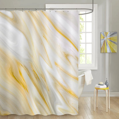 Delicate Gradient Shower Curtain Modern Minimalist Blue Green BAthroom Curtain Art Bathroom Waterproof Decoration With Hooks