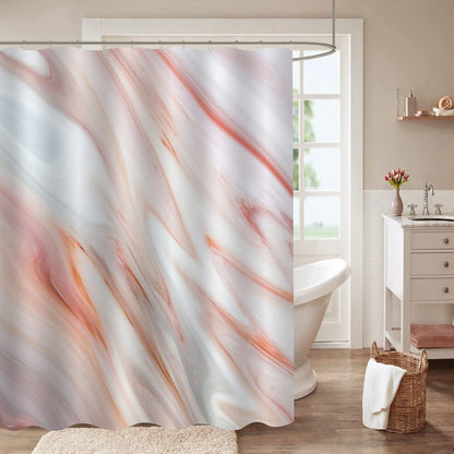 Delicate Gradient Shower Curtain Modern Minimalist Blue Green BAthroom Curtain Art Bathroom Waterproof Decoration With Hooks