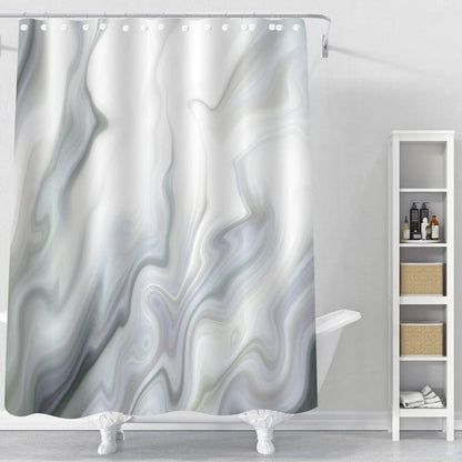 Delicate Gradient Shower Curtain Modern Minimalist Blue Green BAthroom Curtain Art Bathroom Waterproof Decoration With Hooks