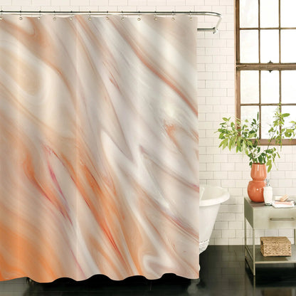 Delicate Gradient Shower Curtain Modern Minimalist Blue Green BAthroom Curtain Art Bathroom Waterproof Decoration With Hooks