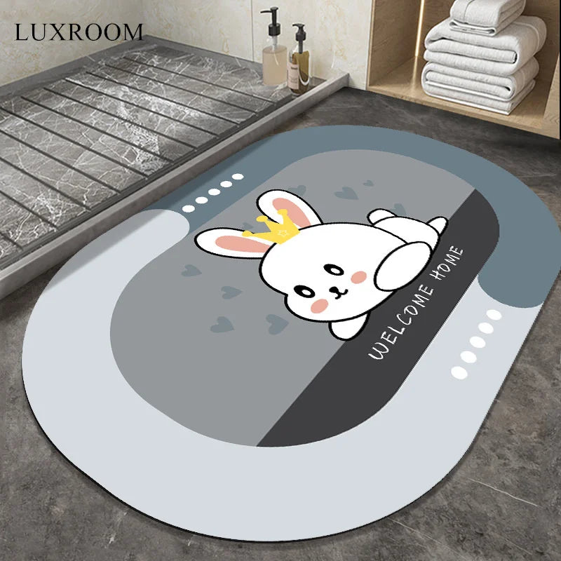 Diatom Mud Cushion Absorbent Pad Bathroom Floor Mat Diatomite Non-slip Quick-drying Bathroom Foot Pad Kitchen Toilet Carpet