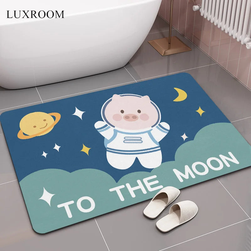 Diatom Mud Cushion Absorbent Pad Bathroom Floor Mat Diatomite Non-slip Quick-drying Bathroom Foot Pad Kitchen Toilet Carpet