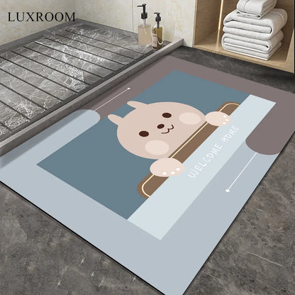 Diatom Mud Cushion Absorbent Pad Bathroom Floor Mat Diatomite Non-slip Quick-drying Bathroom Foot Pad Kitchen Toilet Carpet