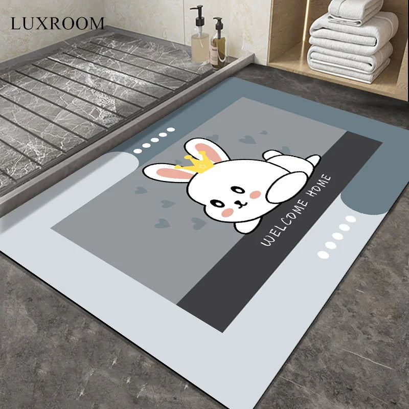 Diatom Mud Cushion Absorbent Pad Bathroom Floor Mat Diatomite Non-slip Quick-drying Bathroom Foot Pad Kitchen Toilet Carpet