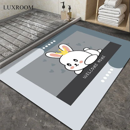 Diatom Mud Cushion Absorbent Pad Bathroom Floor Mat Diatomite Non-slip Quick-drying Bathroom Foot Pad Kitchen Toilet Carpet