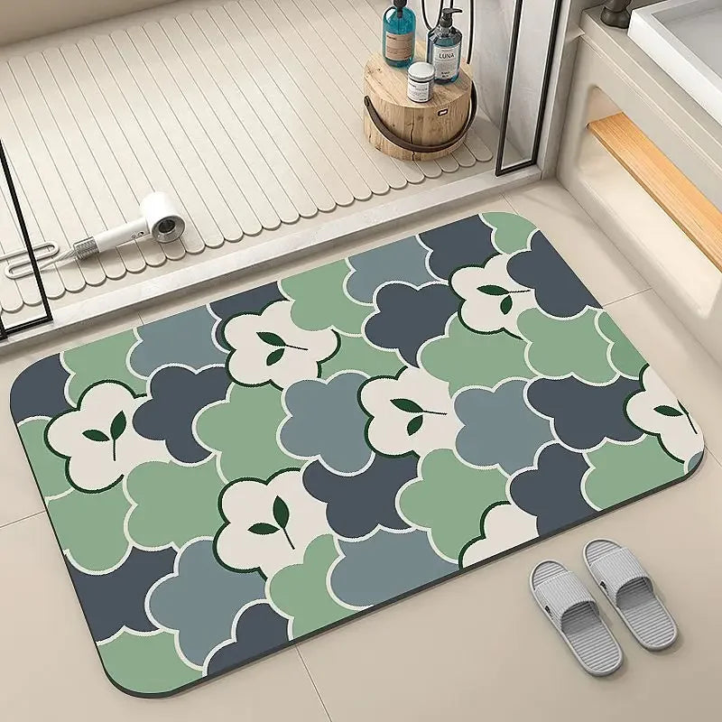 Diatom Mud Non-slip Mat Door Bathroom Bathroom Floor Mat Quick-drying Water-absorbing Carpet Bedroom Living Room Floor Mat