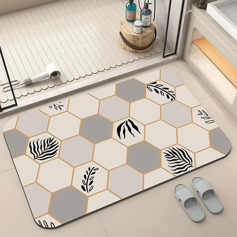 Diatom Mud Non-slip Mat Door Bathroom Bathroom Floor Mat Quick-drying Water-absorbing Carpet Bedroom Living Room Floor Mat