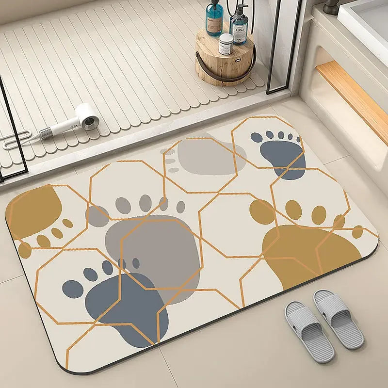 Diatom Mud Non-slip Mat Door Bathroom Bathroom Floor Mat Quick-drying Water-absorbing Carpet Bedroom Living Room Floor Mat