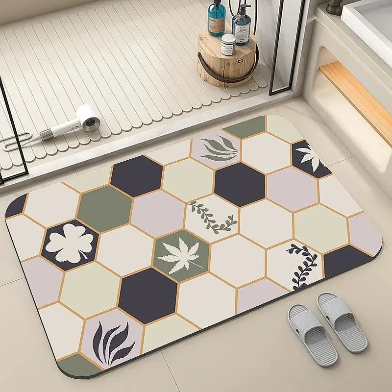 Diatom Mud Non-slip Mat Door Bathroom Bathroom Floor Mat Quick-drying Water-absorbing Carpet Bedroom Living Room Floor Mat