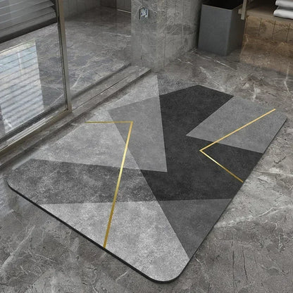 Diatom Mud Pad Bathroom Bath Mat Rug Diatomite Super Absorbent BathCarpet Non-slip QuickDrying Shower Bathtub Foot Mat Doormat