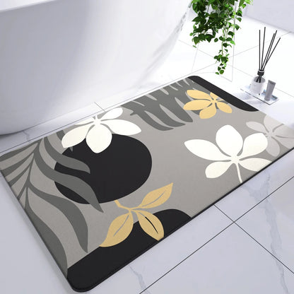 Diatomaceous Earth Mat Super Absorbent Bath Mat Quick Dry Bathroom Rug Non-Slip Toilet Carpet Entrance Doormat Shower Pad