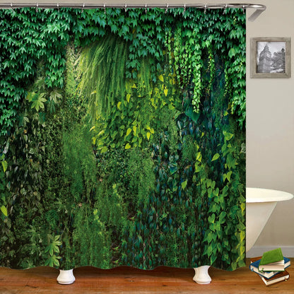 Forest Natural Scenery Shower Curtains 3d Printing Bath Curtains Polyester Washable Fabric With Hooks Home Decorative Screen