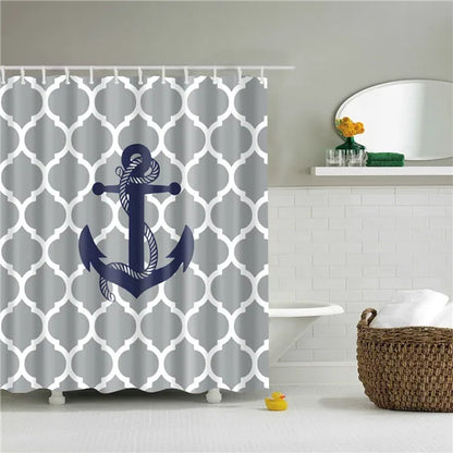 Geometric Shower Curtain Black White Stripes Modern Minimalist Home Decor Bathroom Curtain Bath Accessories Set Polyester Fabric