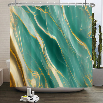 Gradient Marble Ink Texture Shower Curtain Waterproof Abstract Paint Colorful Bath Curtain Home Bathroom Decor Curtain With Hook