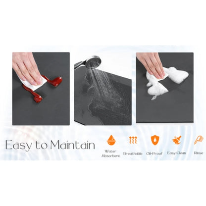 Kitchen Absorbent Draining Mat Coffee Mats Solid Color Tableware Mat Kitchen Dish Drying Pad Dinnerware Placemat Quick Dry Mat