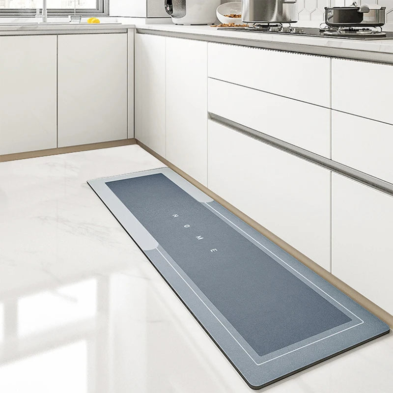 Kitchen Floor Mat Bedroom Living Room Long Strip Carpet Hallway Decorative Carpet Bathroom Entrance Door Non-slip Absorbent Mat