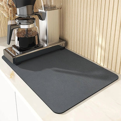 Large Kitchen Super Absorbent Mat Solid color Dish Draining Mat Drying Mat Quick Dry Bathroom Drain Pad Kitchen
