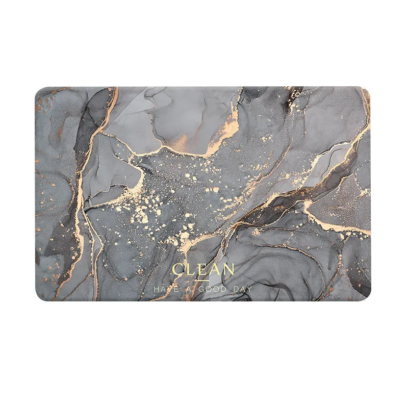 Luxury Bathroom Soft Diatom Mud Absorbent Floor Mat Toilet Toilet Door Quick Dry Carpet Entry Door Mat Non-slip Rugs Home Decor