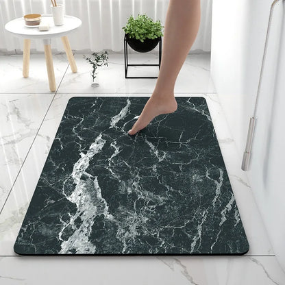 Luxury Bathroom Soft Diatom Mud Absorbent Floor Mat Toilet Toilet Door Quick Dry Carpet Entry Door Mat Non-slip Rugs Home Decor