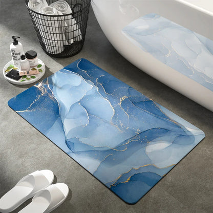 Luxury Diatom Mud Bath Mat Super Absorbent Bathroom Carpet Waterproof Toilet Foot Mats Non-slip Shower Rug Pad Entrance Doormat