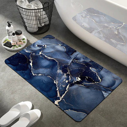 Luxury Diatom Mud Bath Mat Super Absorbent Bathroom Carpet Waterproof Toilet Foot Mats Non-slip Shower Rug Pad Entrance Doormat