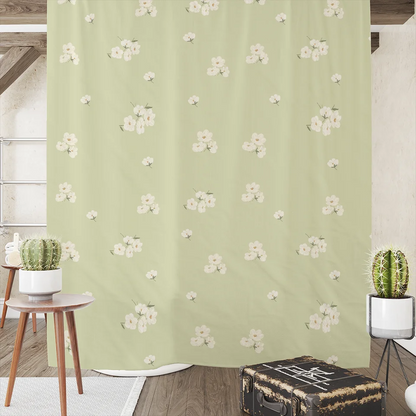 Luxury Flower Shower Curtain And Mat Set Aestheticism Garden Floral Shower Curtains For Bathroom Bath Rugs Waterproof Free Shipp
