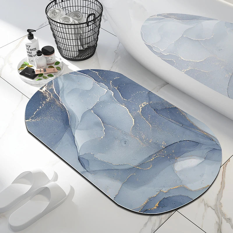 Luxury Nordic Diotomite Bath Mats Bathroom Carpet Anti Slip Super Absorbent Floor Foot Mat Quick Dry Shower Toilet Rugs