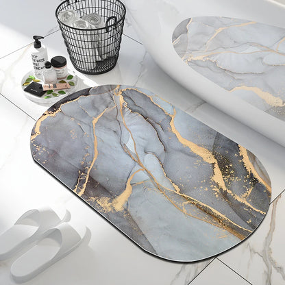 Luxury Nordic Diotomite Bath Mats Bathroom Carpet Anti Slip Super Absorbent Floor Foot Mat Quick Dry Shower Toilet Rugs