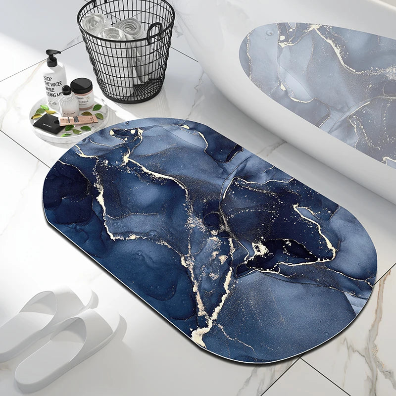 Luxury Nordic Diotomite Bath Mats Bathroom Carpet Anti Slip Super Absorbent Floor Foot Mat Quick Dry Shower Toilet Rugs