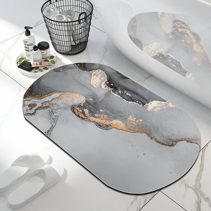 Luxury Nordic Diotomite Bath Mats Bathroom Carpet Anti Slip Super Absorbent Floor Foot Mat Quick Dry Shower Toilet Rugs