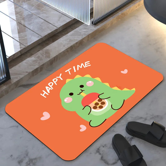 Lvran Diatomite Soft Floor Mats Super Absorbent Quick-drying Bathroom Doorway Carpet Bathroom Diatomite Foot Mats Non-slip Mats