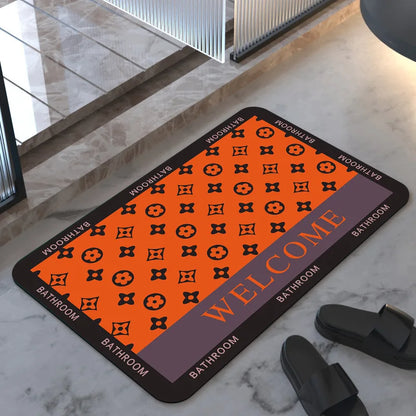 Lvran Diatomite Soft Floor Mats Super Absorbent Quick-drying Bathroom Doorway Carpet Bathroom Diatomite Foot Mats Non-slip Mats
