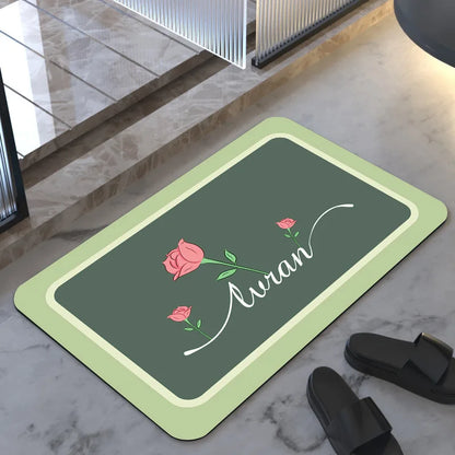 Lvran Diatomite Soft Floor Mats Super Absorbent Quick-drying Bathroom Doorway Carpet Bathroom Diatomite Foot Mats Non-slip Mats