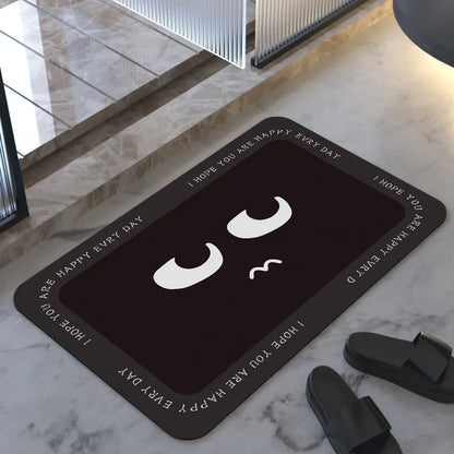Lvran Diatomite Soft Floor Mats Super Absorbent Quick-drying Bathroom Doorway Carpet Bathroom Diatomite Foot Mats Non-slip Mats