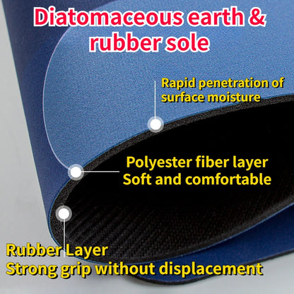 Lvran Diatomite Soft Floor Mats Super Absorbent Quick-drying Bathroom Doorway Carpet Bathroom Diatomite Foot Mats Non-slip Mats