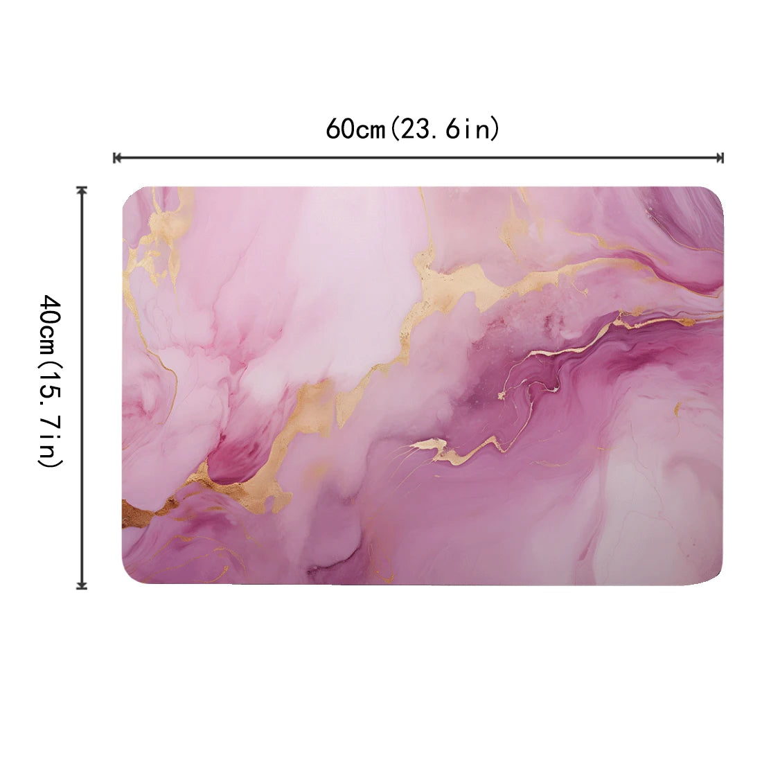 Morandi Patterned Diatomaceous Mud Floor Mat Anti Slip High Water Absorption Bath Mat Entrance Kitchen Decorative Floor Mat