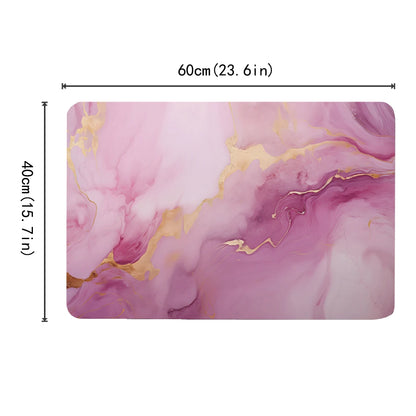 Morandi Patterned Diatomaceous Mud Floor Mat Anti Slip High Water Absorption Bath Mat Entrance Kitchen Decorative Floor Mat