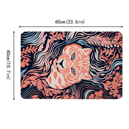 Morandi Patterned Diatomaceous Mud Floor Mat Anti Slip High Water Absorption Bath Mat Entrance Kitchen Decorative Floor Mat