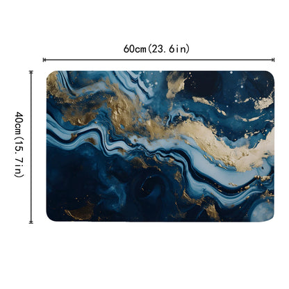Morandi Patterned Diatomaceous Mud Floor Mat Anti Slip High Water Absorption Bath Mat Entrance Kitchen Decorative Floor Mat