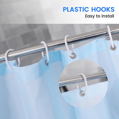 Morandi Shower Curtain With Hooks Nordic Style Moldproof Bathroom Curtains Waterproof Fabric Curtains For Bath Home Decor