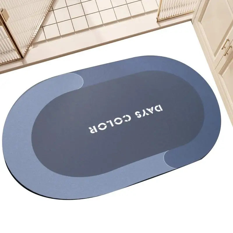 Stone Bath Mat Portable Shower Smooth Mat Quick Drying Absorbent Effortless Cleaning Non Slip Diatom Mud Bath Home Accessories