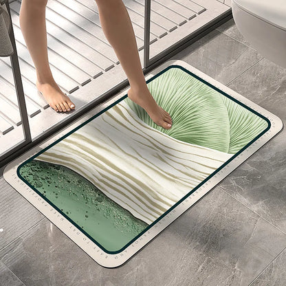 Super Absorbent Bath Mat Quick-Drying Mat Diatom Mud Shower Non-slip Bath Mat Kitchen Entrance Bathroom Modern Rug Home Decor