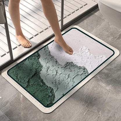 Super Absorbent Bath Mat Quick-Drying Mat Diatom Mud Shower Non-slip Bath Mat Kitchen Entrance Bathroom Modern Rug Home Decor