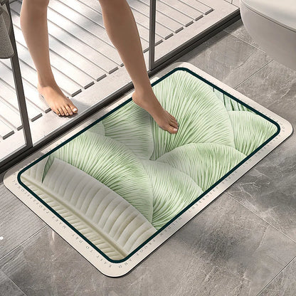 Super Absorbent Bath Mat Quick-Drying Mat Diatom Mud Shower Non-slip Bath Mat Kitchen Entrance Bathroom Modern Rug Home Decor
