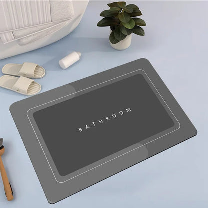 Super Absorbent Bathroom Anti-slip Mat Diatomaceous Earth Bathroom Mat Bathtub Mat Door Mat Shower Mat Easy To Clean Home