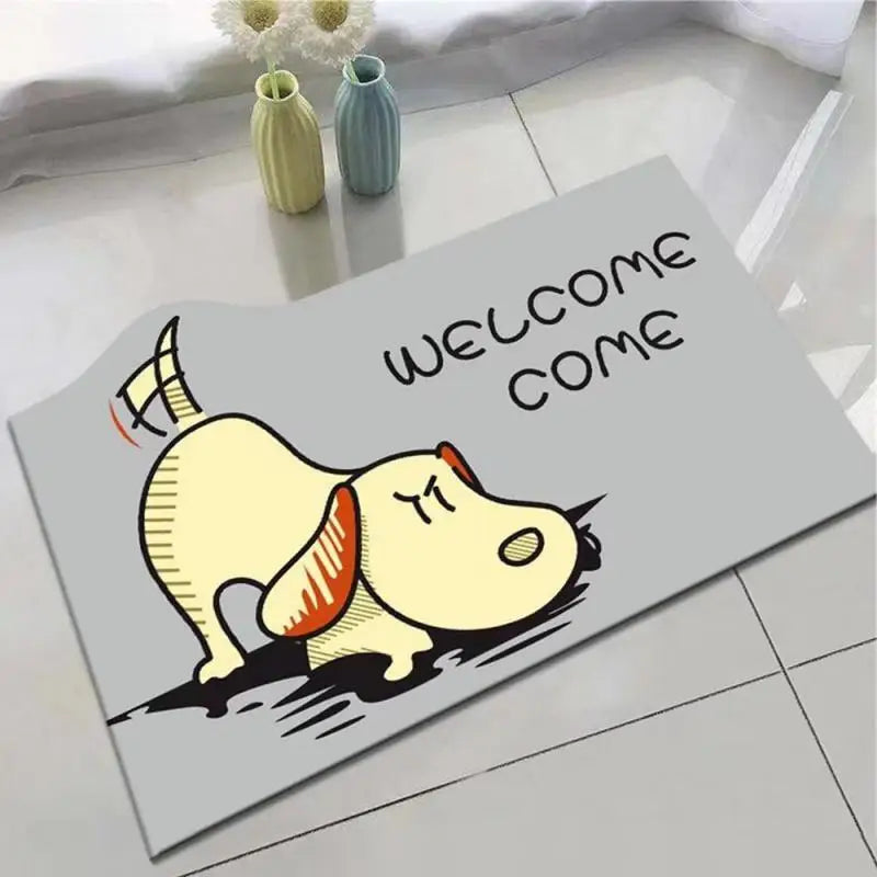 Super Absorbent Cartoon Bath Mat Anti-skid Bath Rug Instant Drying Floor Carpet Home Shower Proof Anti-Slip Bathroom Foot Mat