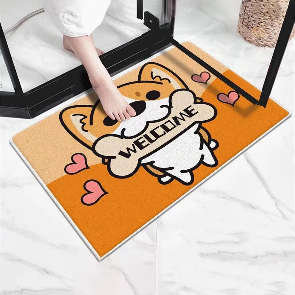 Super Absorbent Cartoon Bath Mat Anti-skid Bath Rug Instant Drying Floor Carpet Home Shower Proof Anti-Slip Bathroom Foot Mat